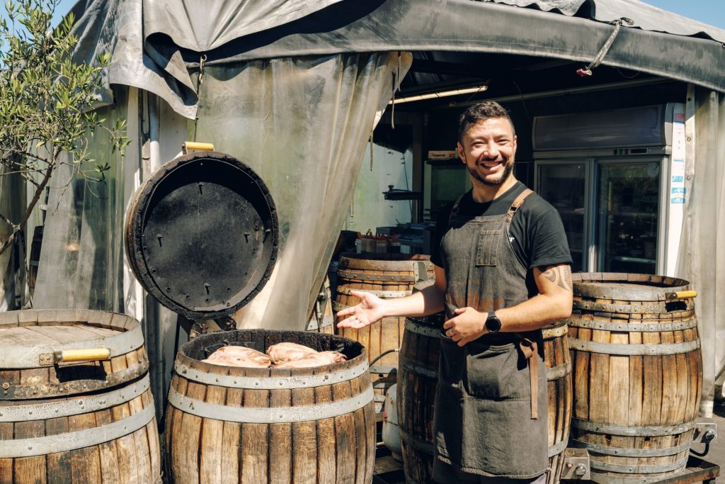 stoaker room barrel cooked food lunch queenstown